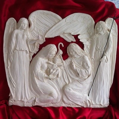 Ceramiche d-Arte di Albisola - Basso rilievo in maiolica.